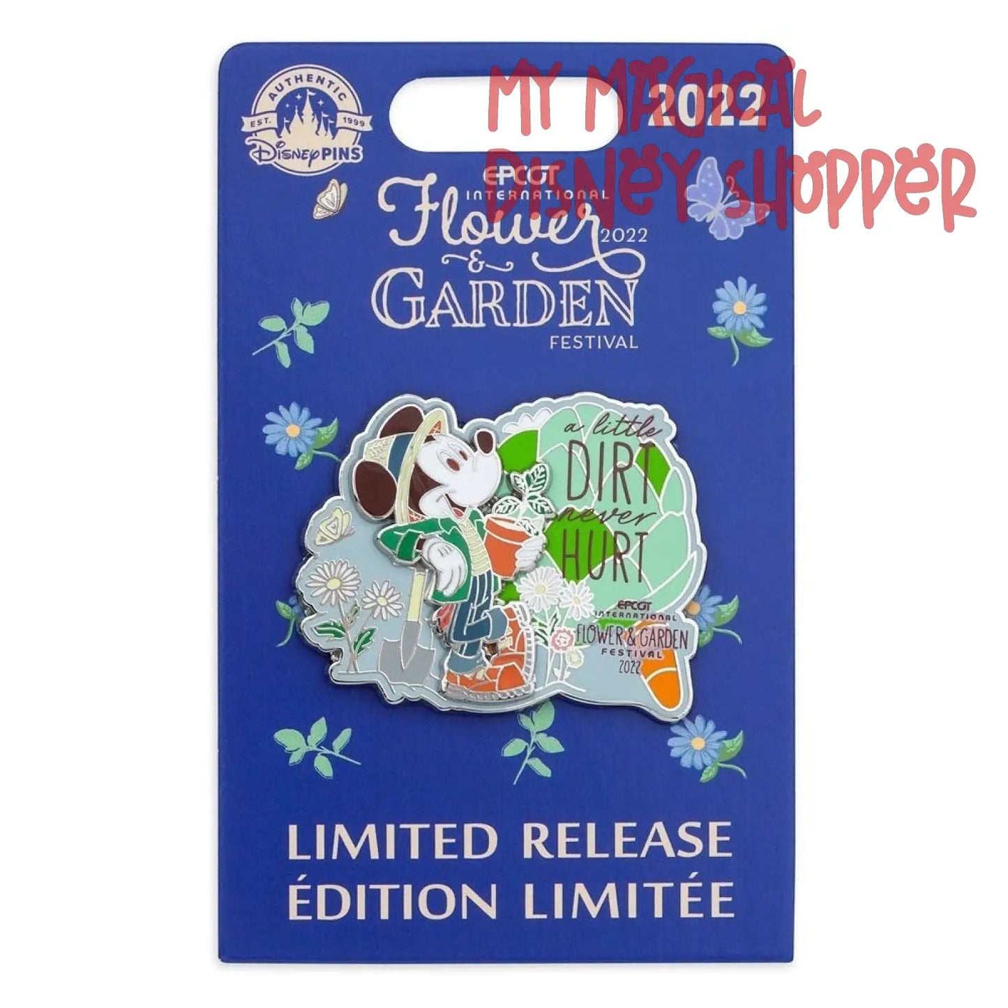 Mickey Mouse A Little Dirt Disney Pin - EPCOT Flower And Garden Festival 2022