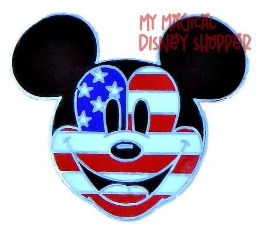 Mickey Mouse American Flag Pin