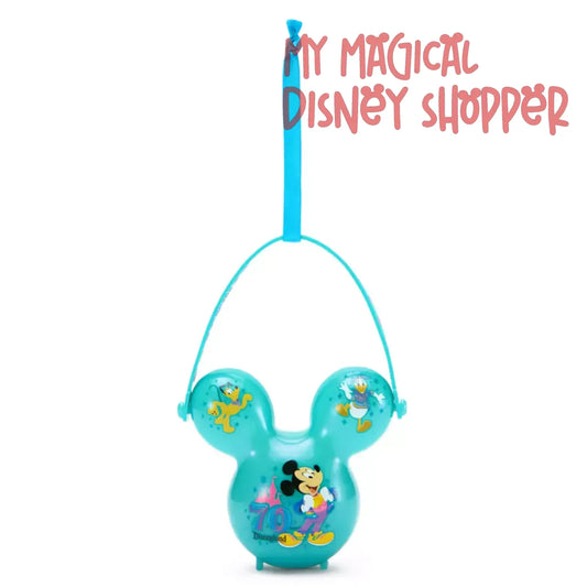 Mickey Mouse and Friends Balloon Light-Up Popcorn Bucket Ornament – Disneyland 70th Anniversary