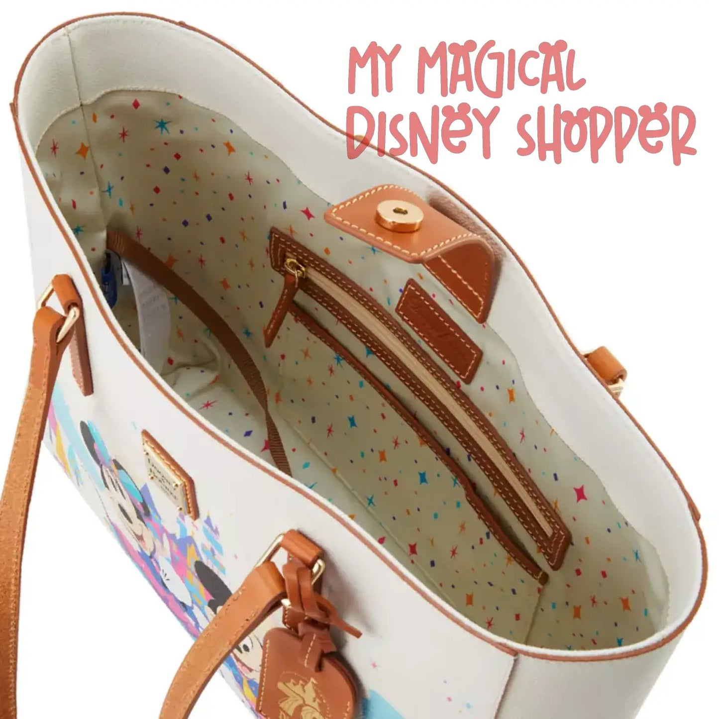 Mickey Mouse and Friends Dooney & Bourke Tote Bag – Disneyland 70th Anniversary