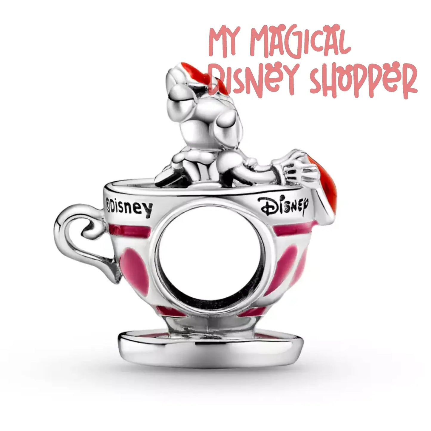 Mickey Mouse and Minnie Mouse Teacup Charm by Pandora – Mad Tea Party – Disney Parks