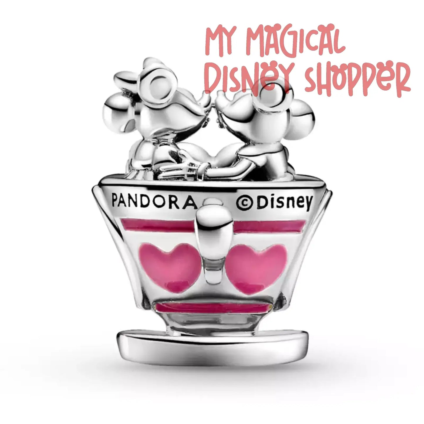 Mickey Mouse and Minnie Mouse Teacup Charm by Pandora – Mad Tea Party – Disney Parks