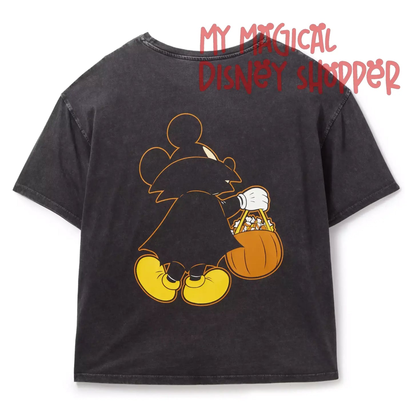 Mickey Mouse Back to Front Glow-in-the-Dark Halloween T-Shirt for Women