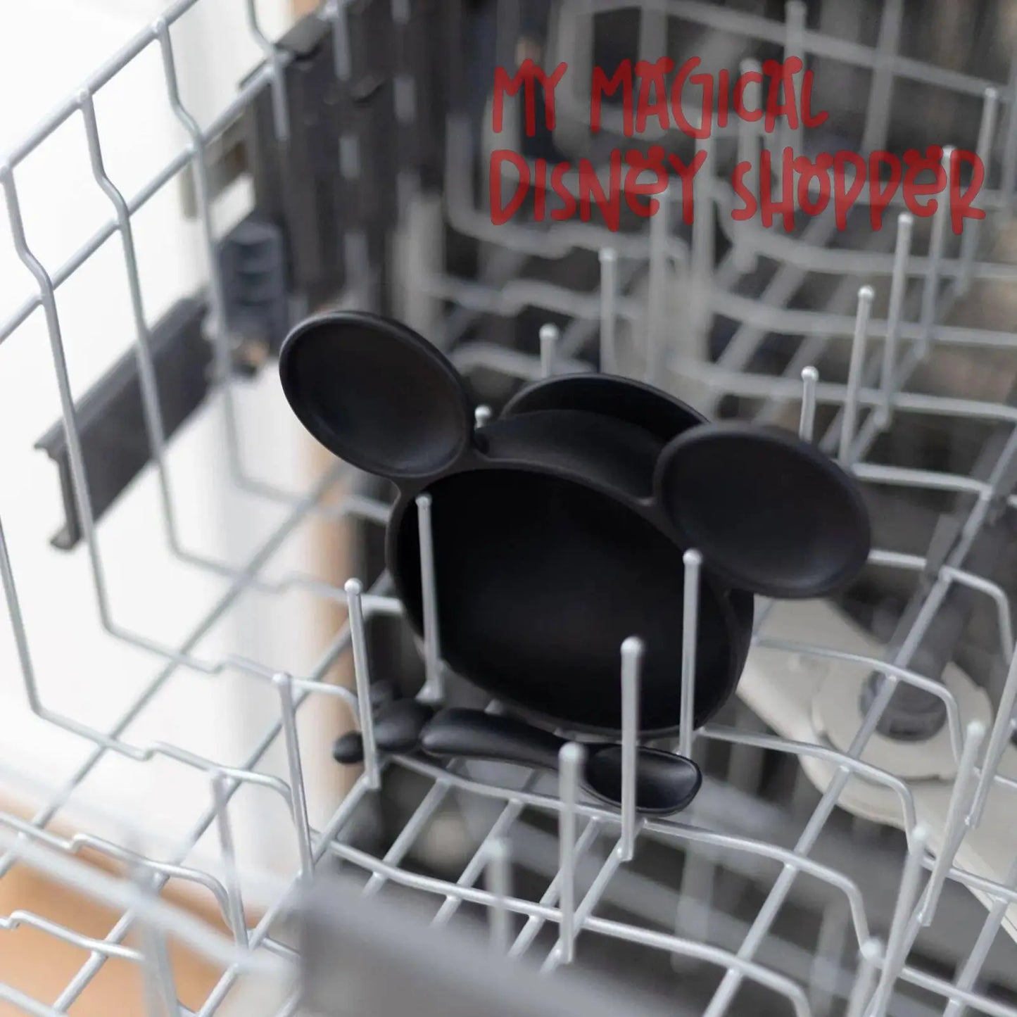 Mickey Mouse Black Silicone First Feeding Set