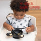Mickey Mouse Black Silicone First Feeding Set
