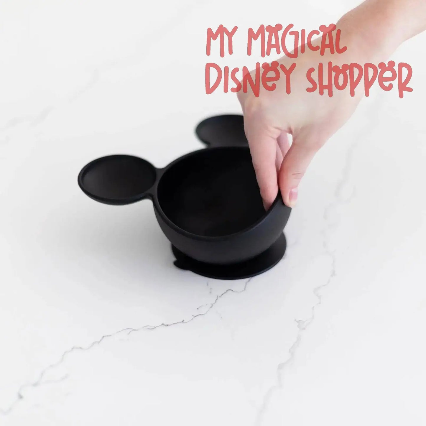 Mickey Mouse Black Silicone First Feeding Set