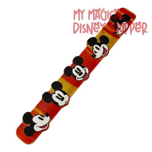 Mickey Mouse Disney Slap Bracelet- Orange & Yellow