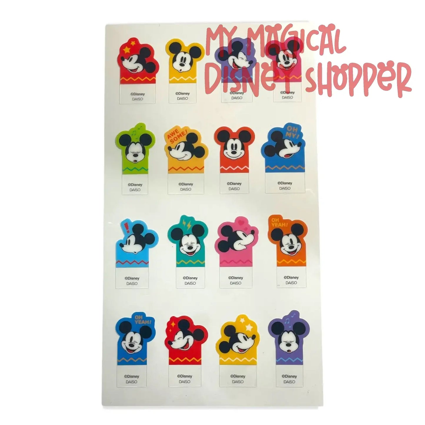 Mickey Mouse Face Paper Tabs