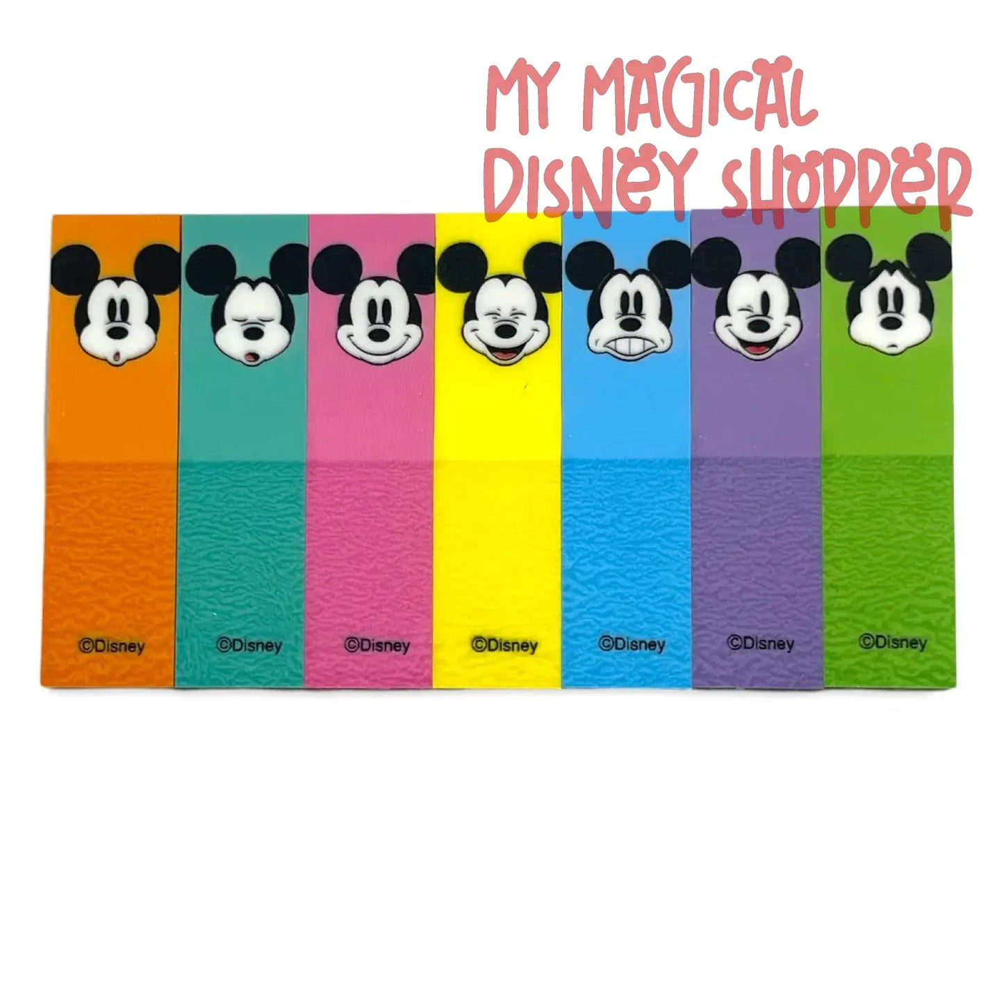 Mickey Mouse Face Plastic Sticky Tabs