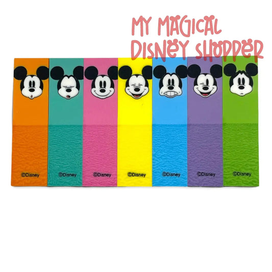Mickey Mouse Face Plastic Sticky Tabs