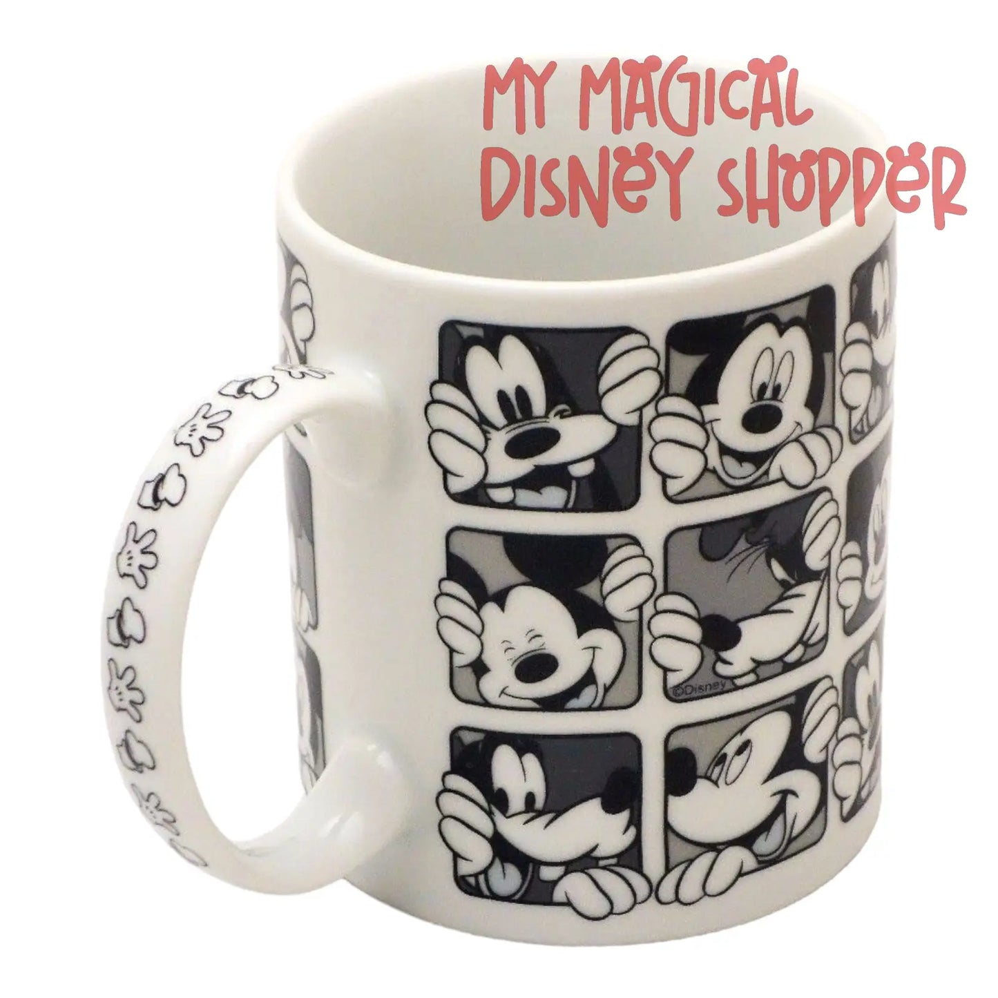 Mickey Mouse & Goofy Allover Faces Ceramic Mug