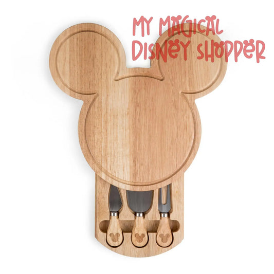 Mickey Mouse Head Shaped Cheese Board with Tools