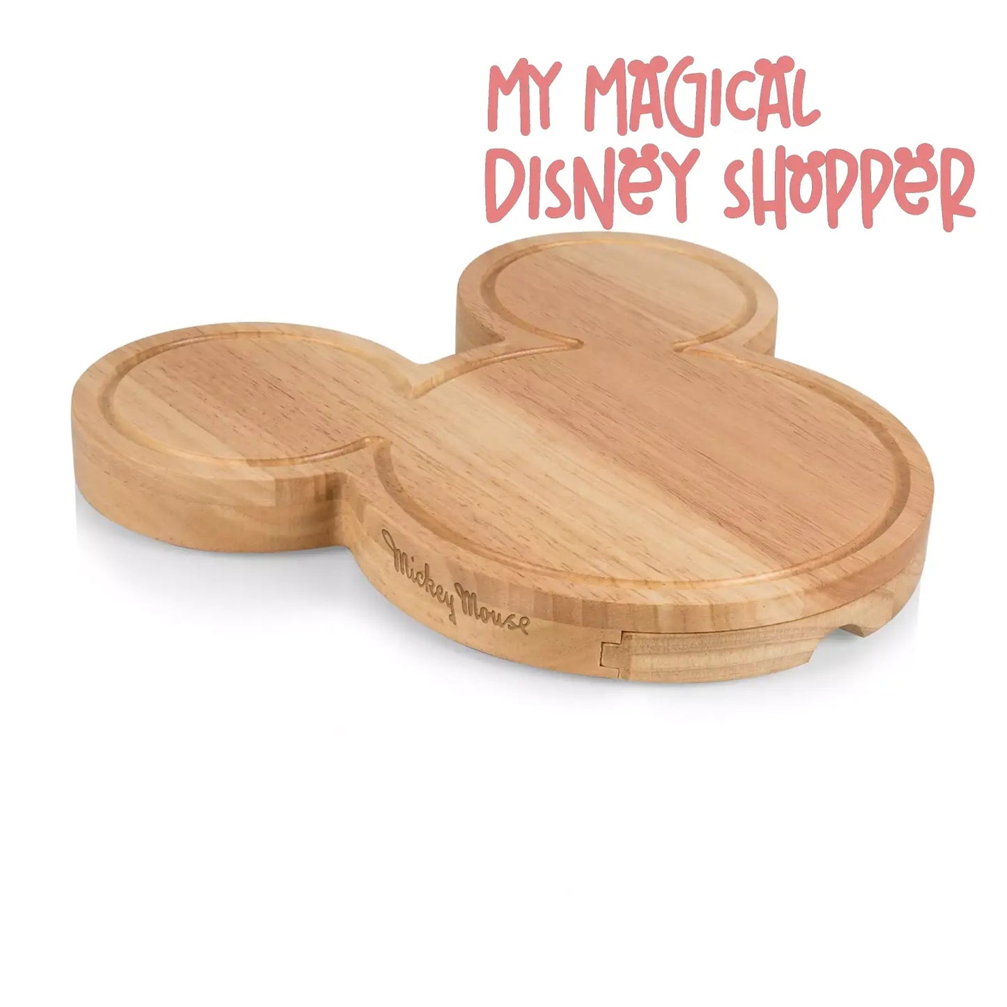 Mickey Mouse Head Shaped Cheese Board with Tools
