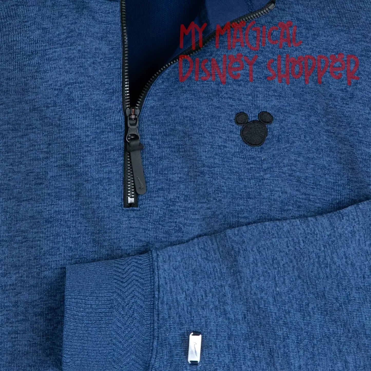 Mickey Mouse Icon 3/4 Zip Hoodie for Men by Nike - Size 2XL