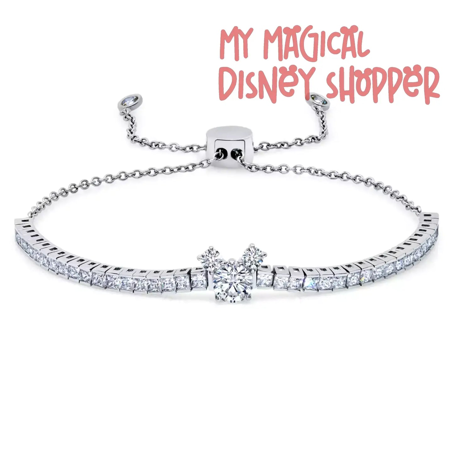 Disney Parks CRISLU Mickey Mouse Icon Bolo Bracelet ✨🐭💎