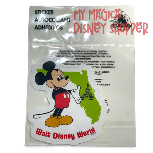 Mickey Mouse in Florida Disney Sticker - Walt Disney World 50th Anniversary - Vault Collection