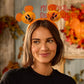 Mickey Mouse Jack-o'-Lantern Halloween Ear Headband for Adults