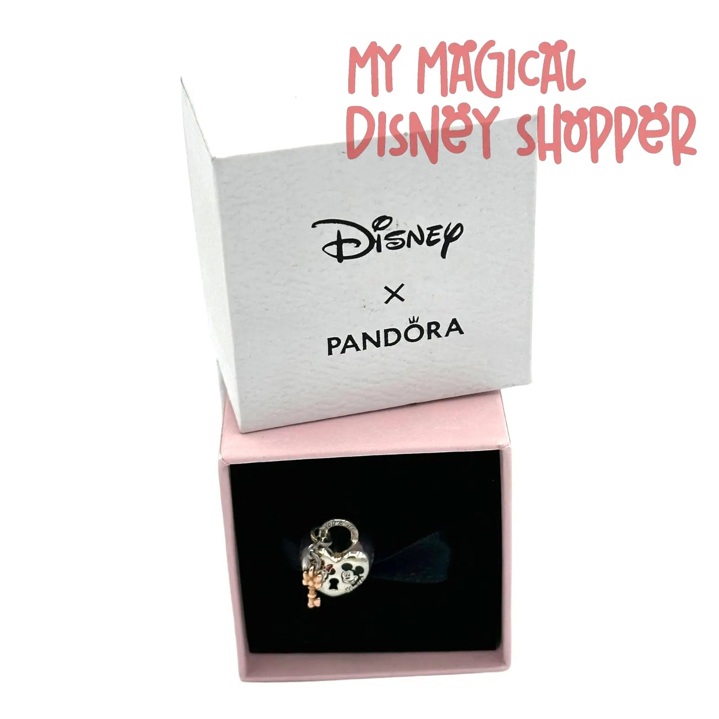 Mickey Mouse & Minnie Mouse Padlock Pandora Charm