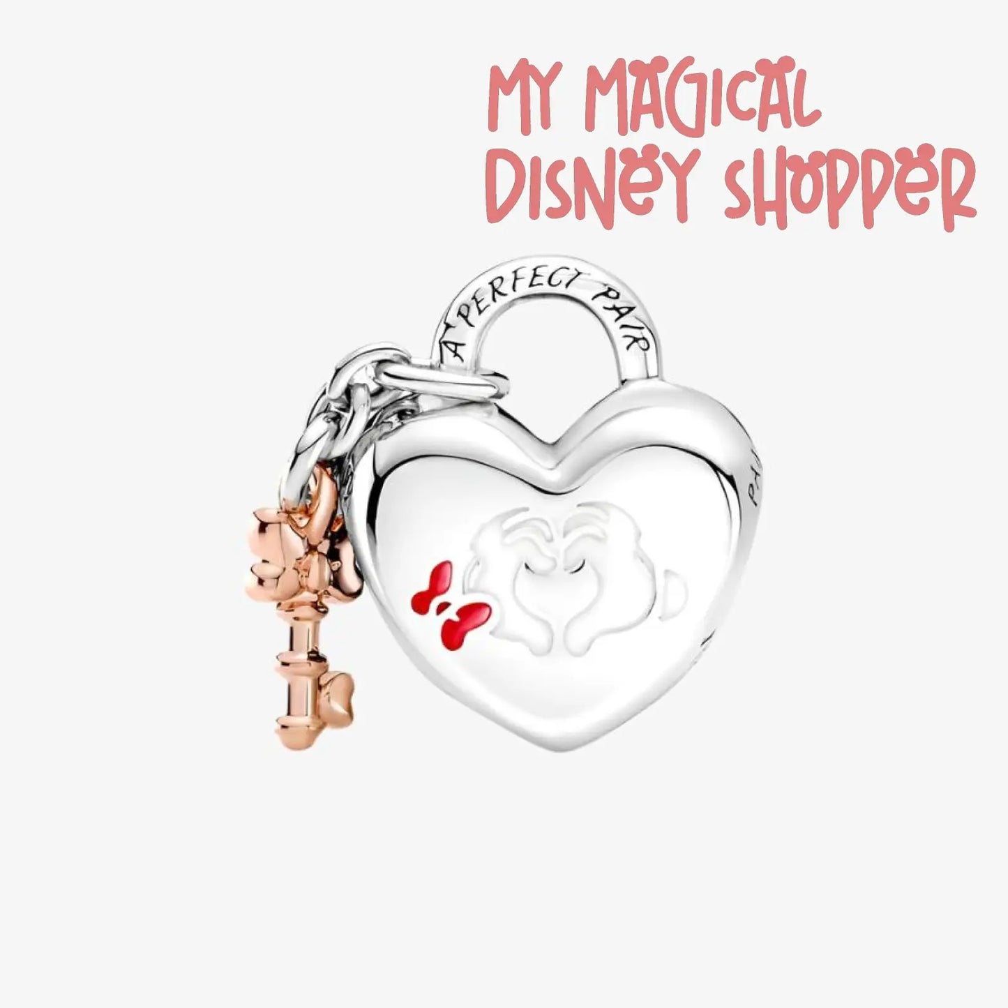 Mickey Mouse & Minnie Mouse Padlock Pandora Charm