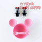 Mickey Mouse Pink Silicone First Feeding Set
