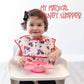 Mickey Mouse Pink Silicone First Feeding Set