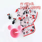 Mickey Mouse Pink Silicone First Feeding Set