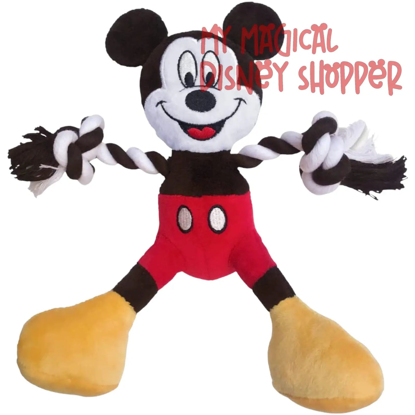 Mickey Mouse Plush Dog Chew Rope