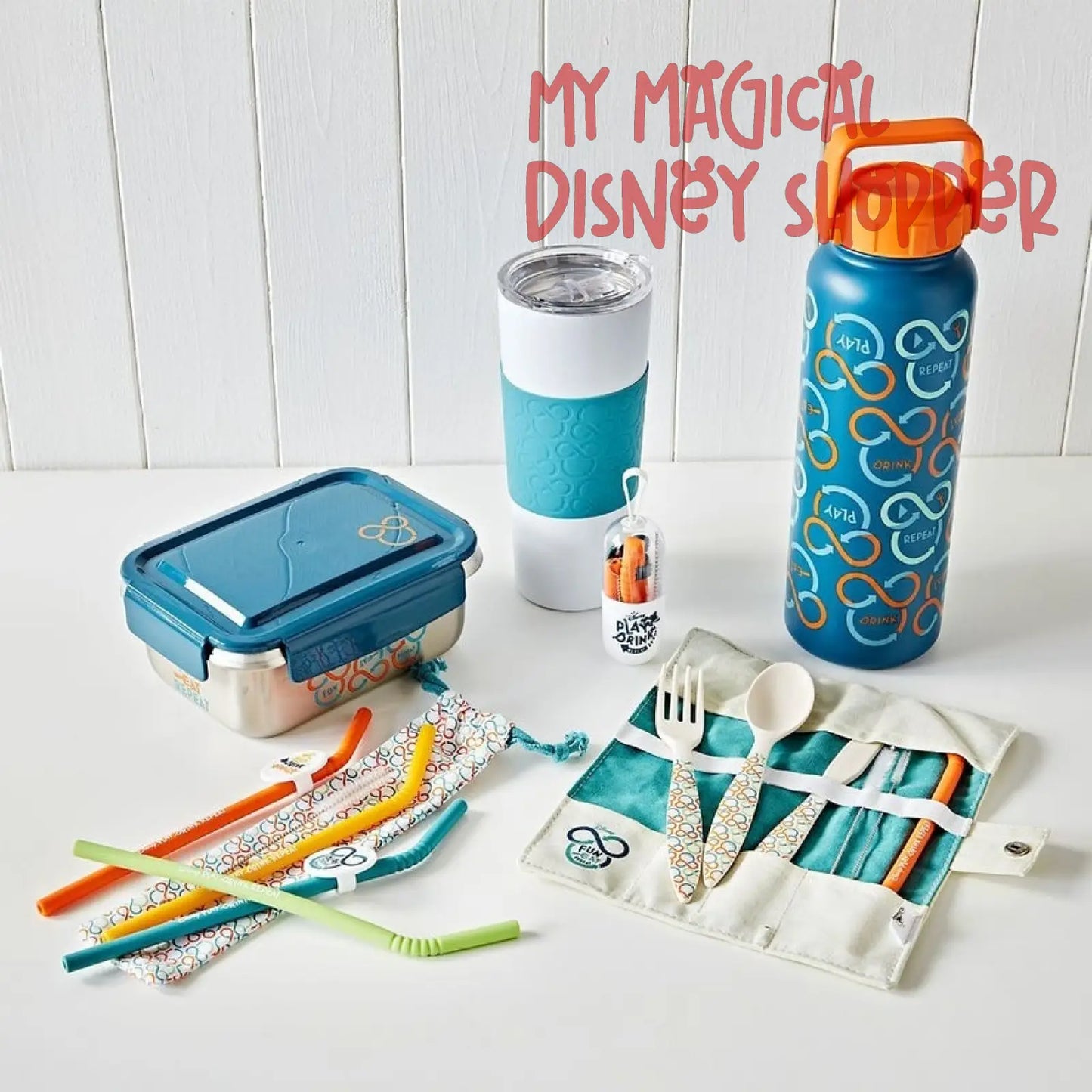Mickey Mouse Repeatables Reusable Straw Set