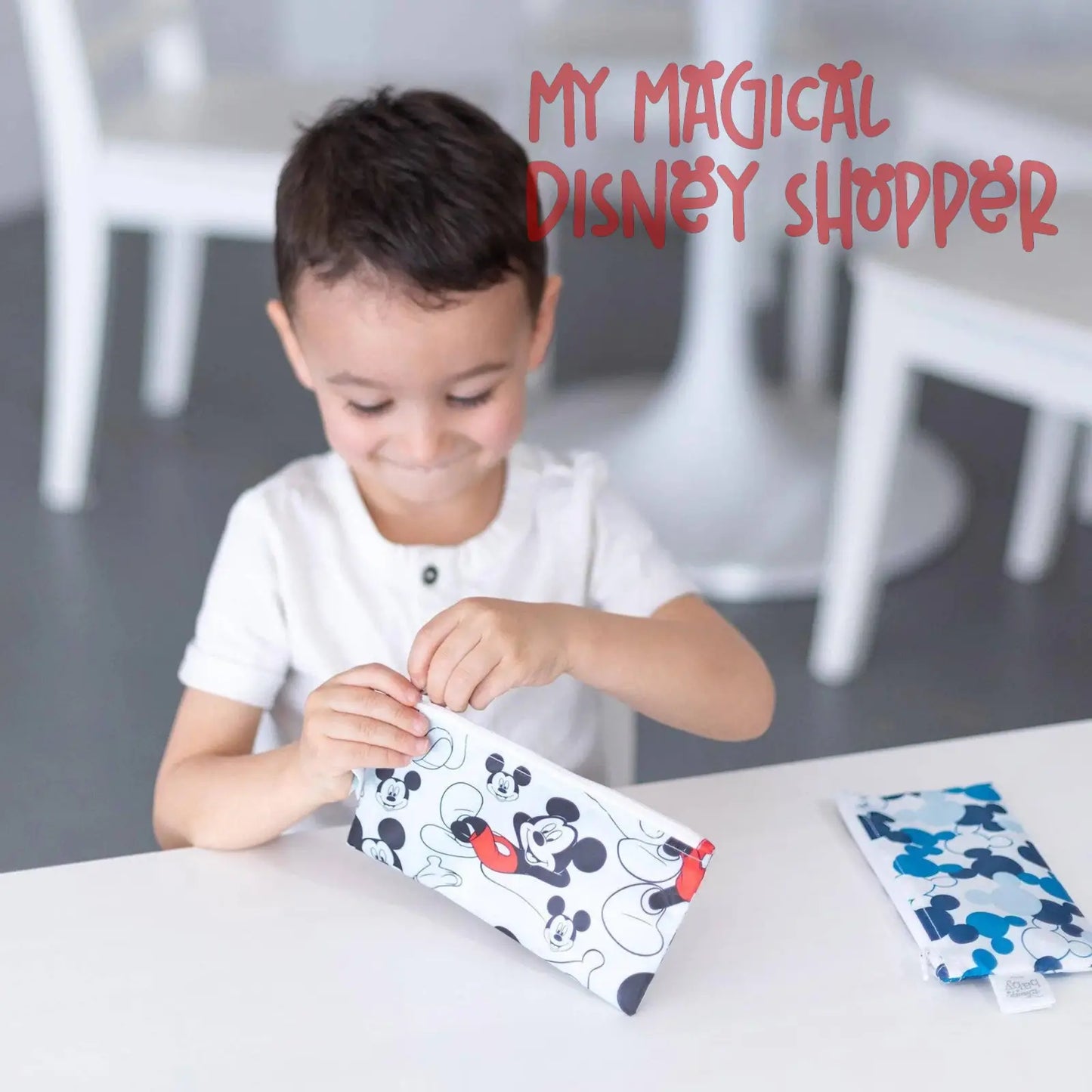 Mickey Mouse Reusable Snack Bag, Small 2-Pack