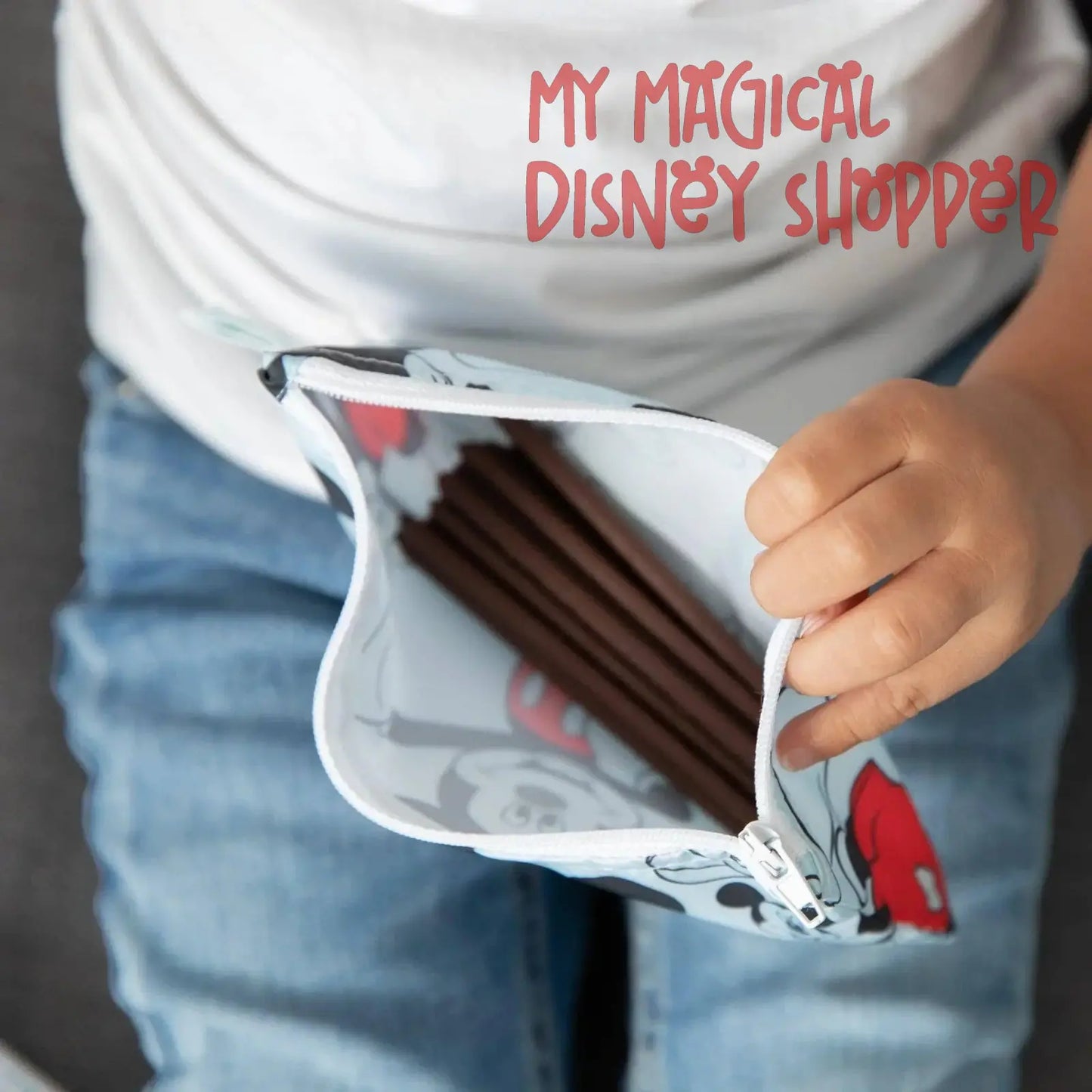 Mickey Mouse Reusable Snack Bag, Small 2-Pack