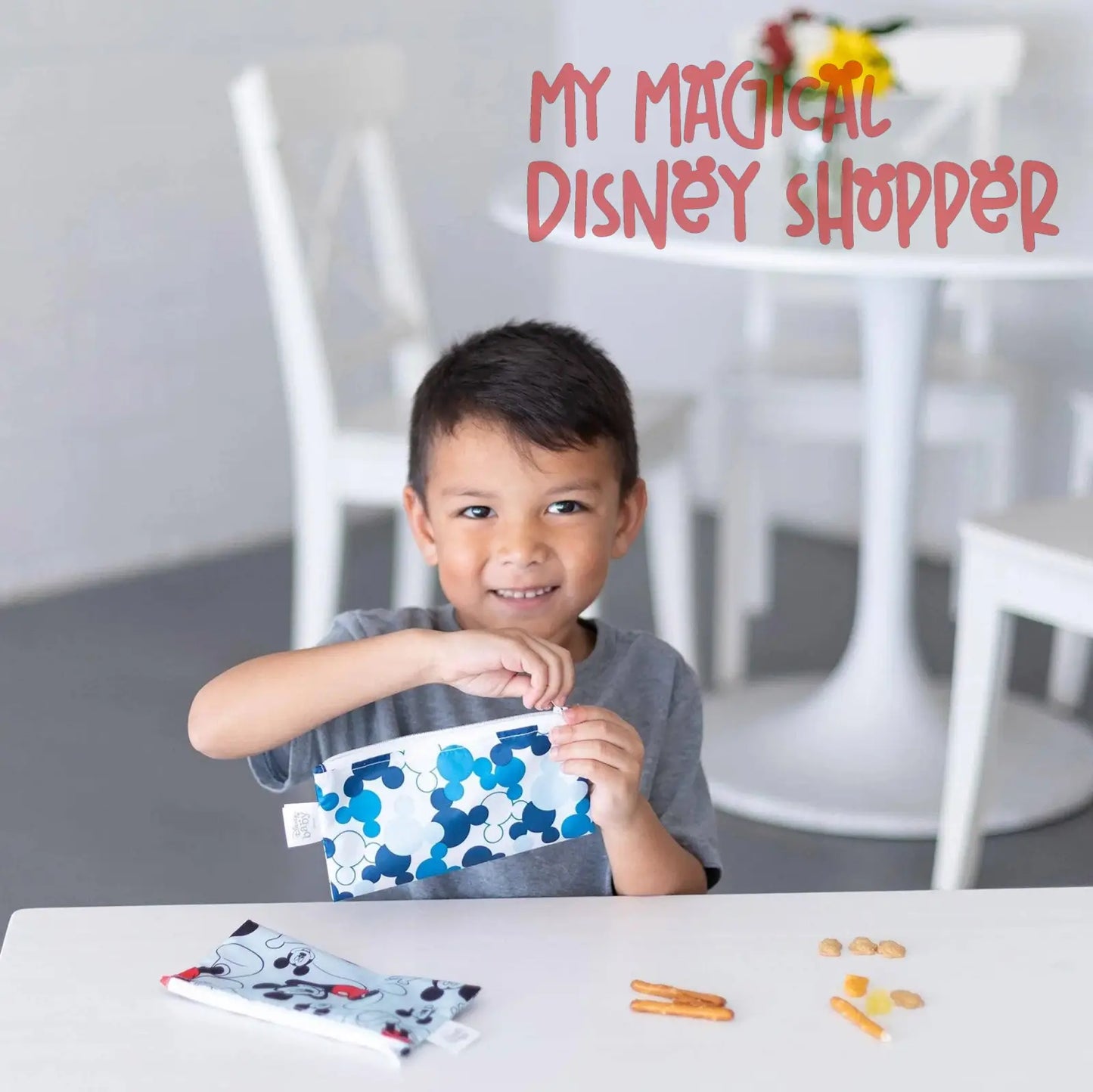 Mickey Mouse Reusable Snack Bag, Small 2-Pack