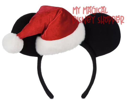 Mickey Mouse Santa Ear Headband