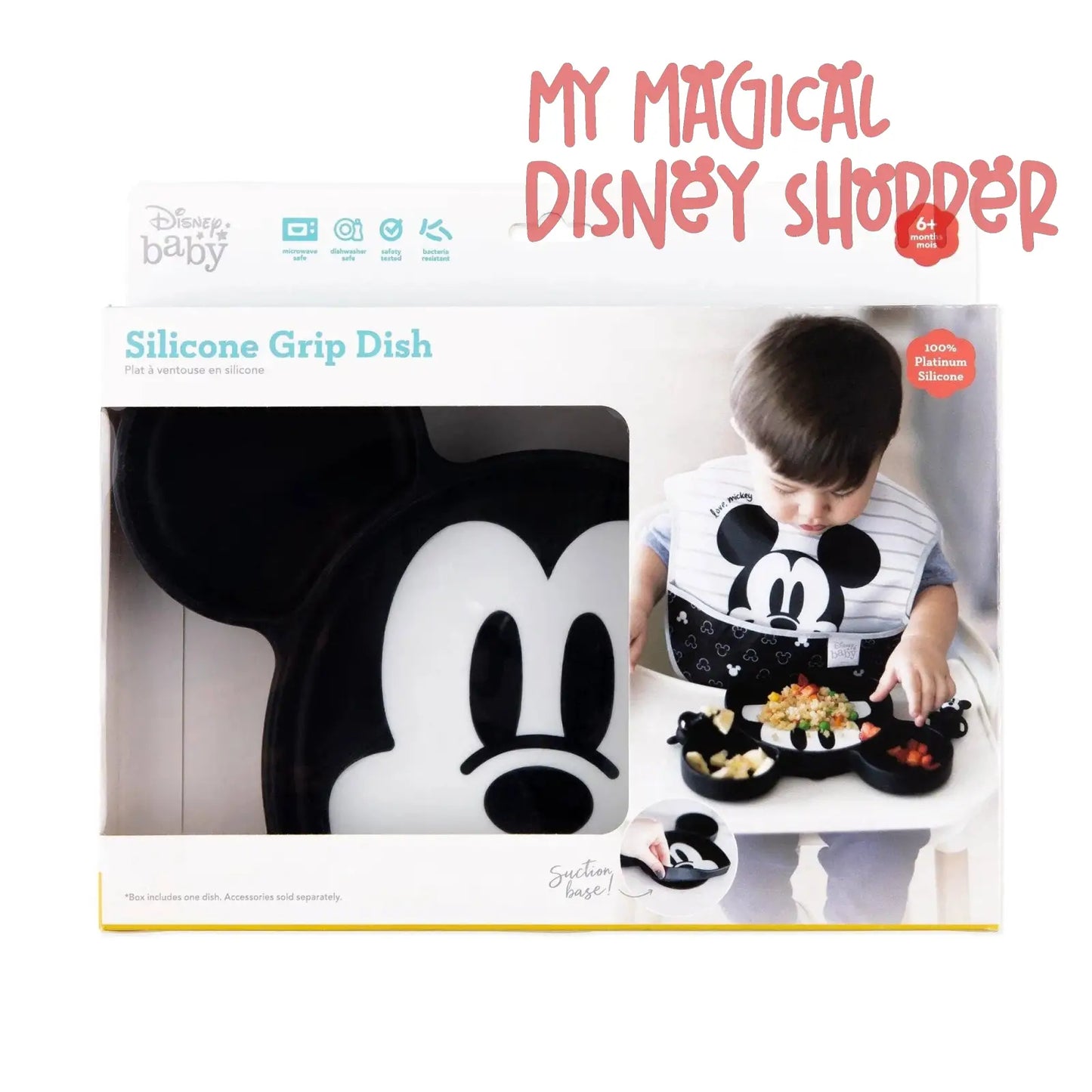 Mickey Mouse Silicone Grip Dish