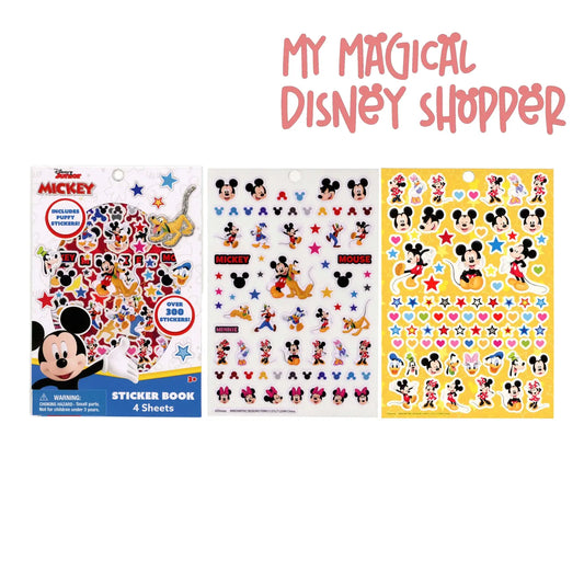 Mickey Mouse Sticker Book with Puffy Stickers 4 Sheets