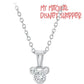 Mickey Mouse Swarovski Crystal Silver Necklace