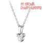 Mickey Mouse Swarovski Crystal Silver Necklace