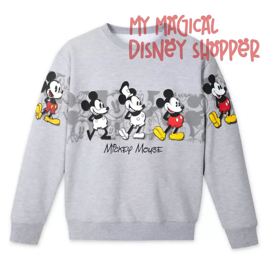 Mickey Mouse Through the Years Pullover Sweatshirt for Adults – Exclusive