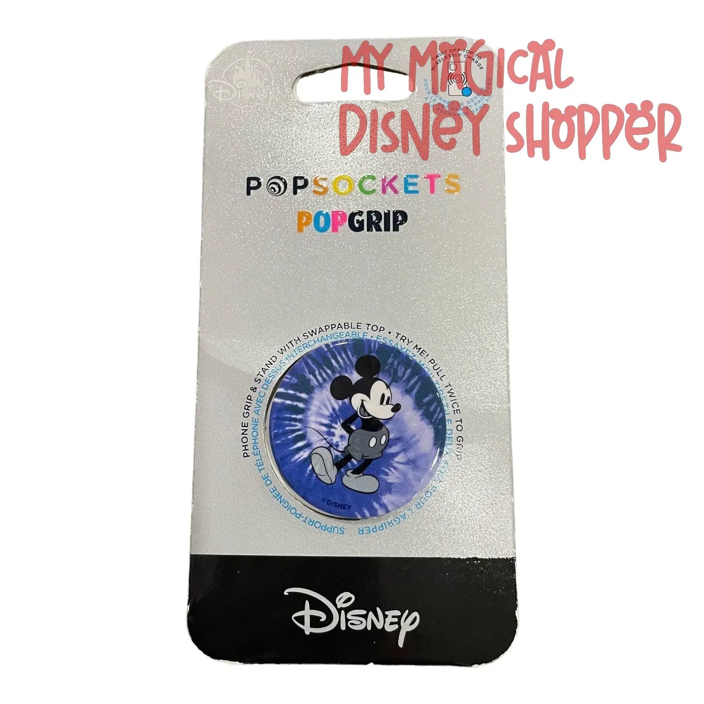 Mickey Mouse Tie-Dye PopGrip by PopSockets