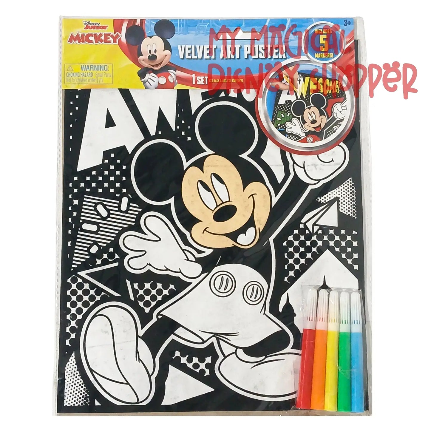 Mickey Mouse Velvet Art Poster