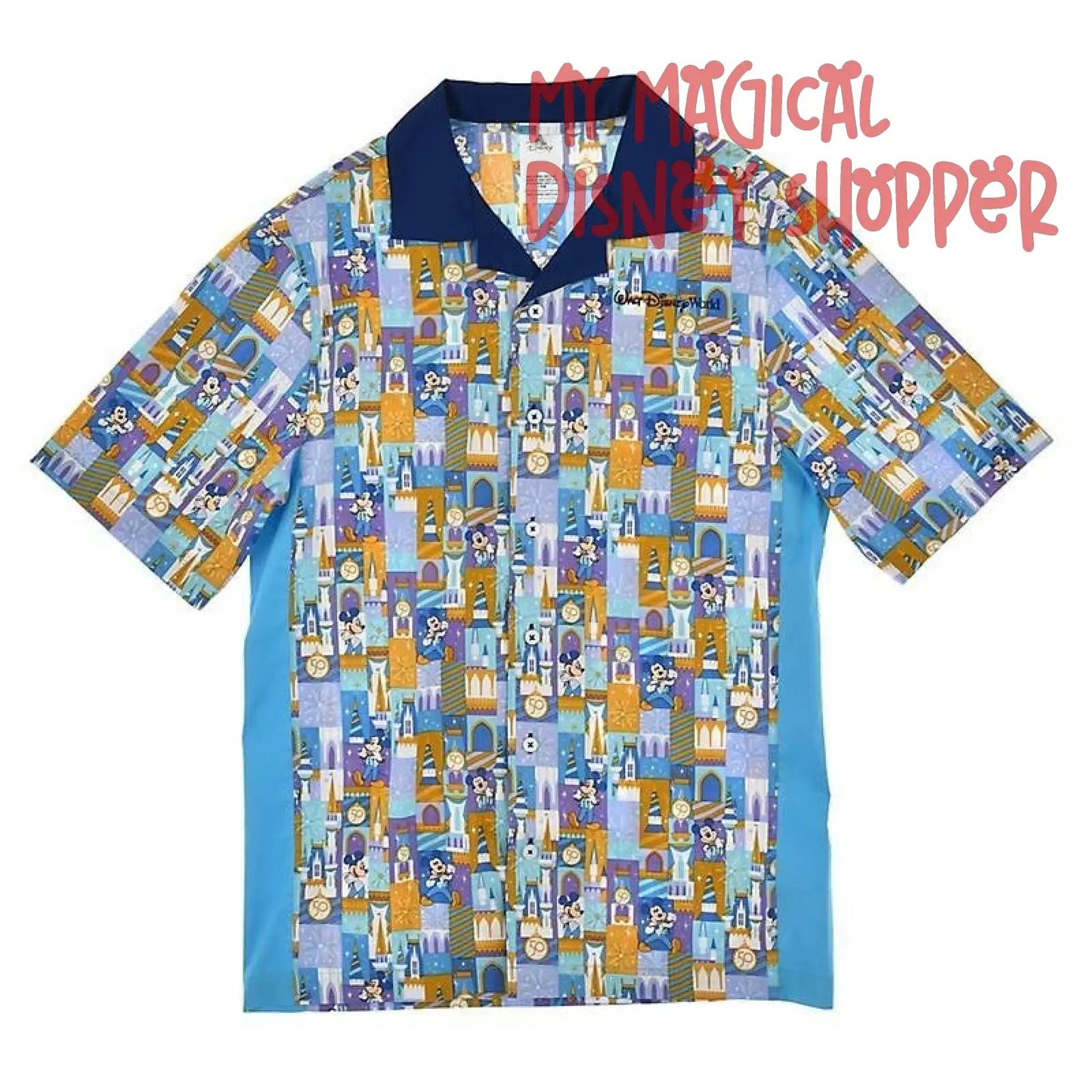 Mickey Mouse Woven Shirt for Adults -Walt Disney World 50th Anniversary