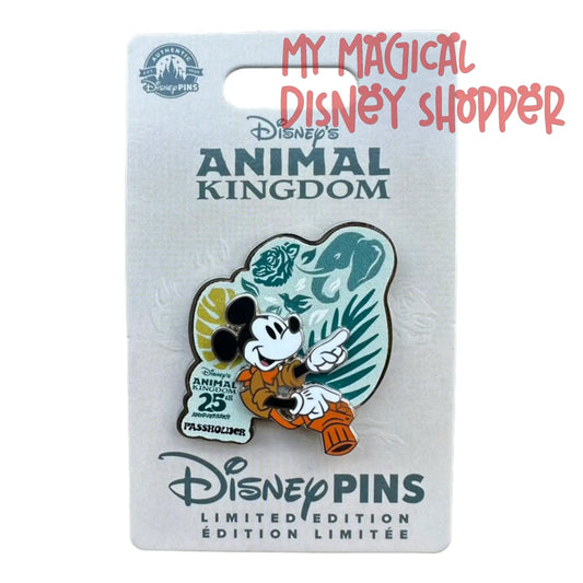 Mickey Passholder Disney Pin - Animal Kingdom 25th Anniversary