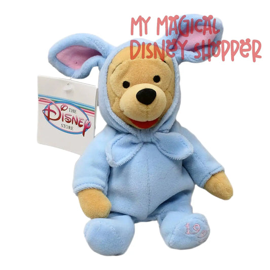 Mini Bean Bag Plush 1999 Winnie The Pooh In Easter Bunny Outfit
