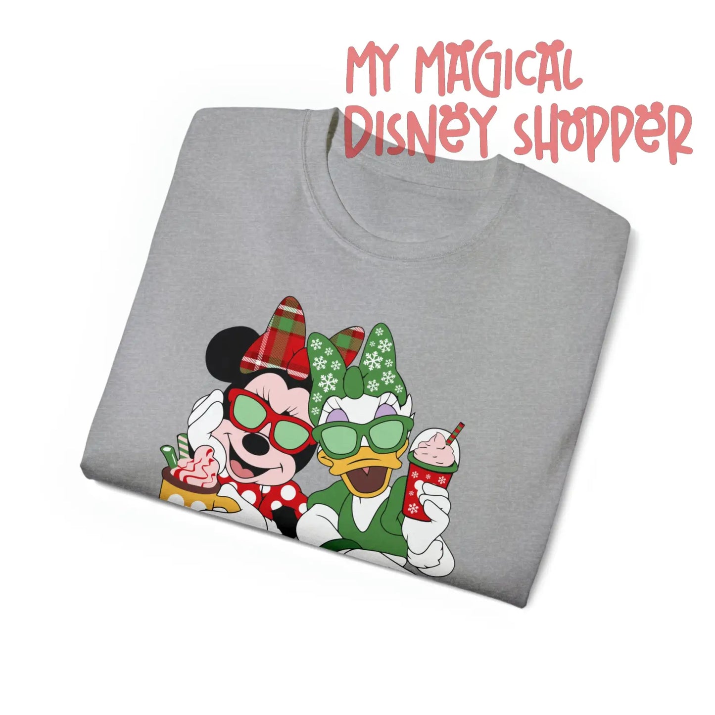 Minnie and Daisy Winter Wonderland Best Friends Unisex Ultra Cotton Tee