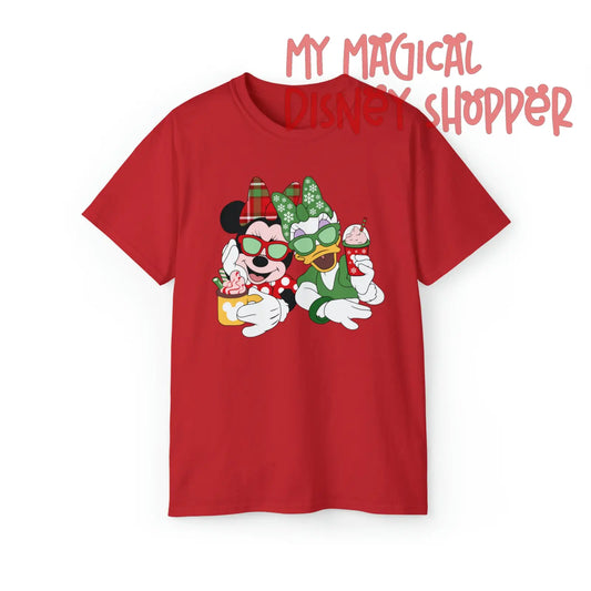 Minnie and Daisy Winter Wonderland Best Friends Unisex Ultra Cotton Tee