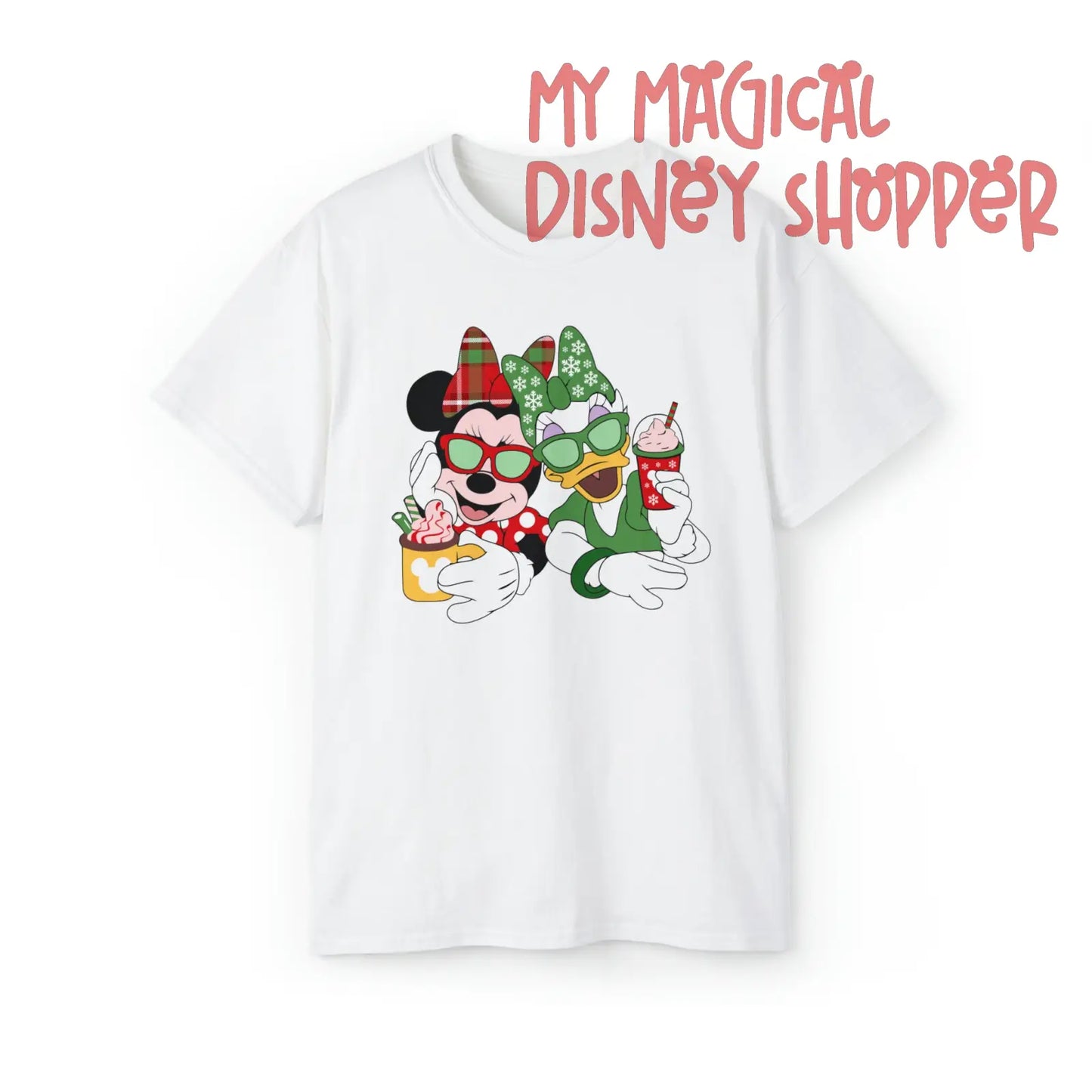 Minnie and Daisy Winter Wonderland Best Friends Unisex Ultra Cotton Tee