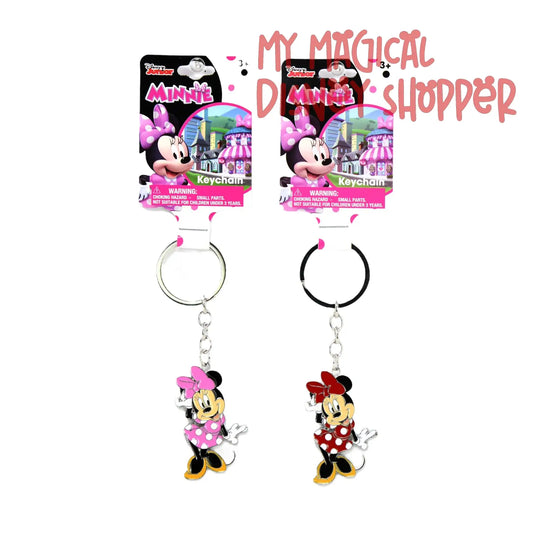 Minnie Figural Metal Keychain