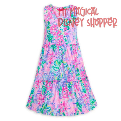 Disney x Lilly Pulitzer Minnie Mouse & Daisy Duck Lorina Dress – Fantasyland Castle 🌸✨ - Adult Small