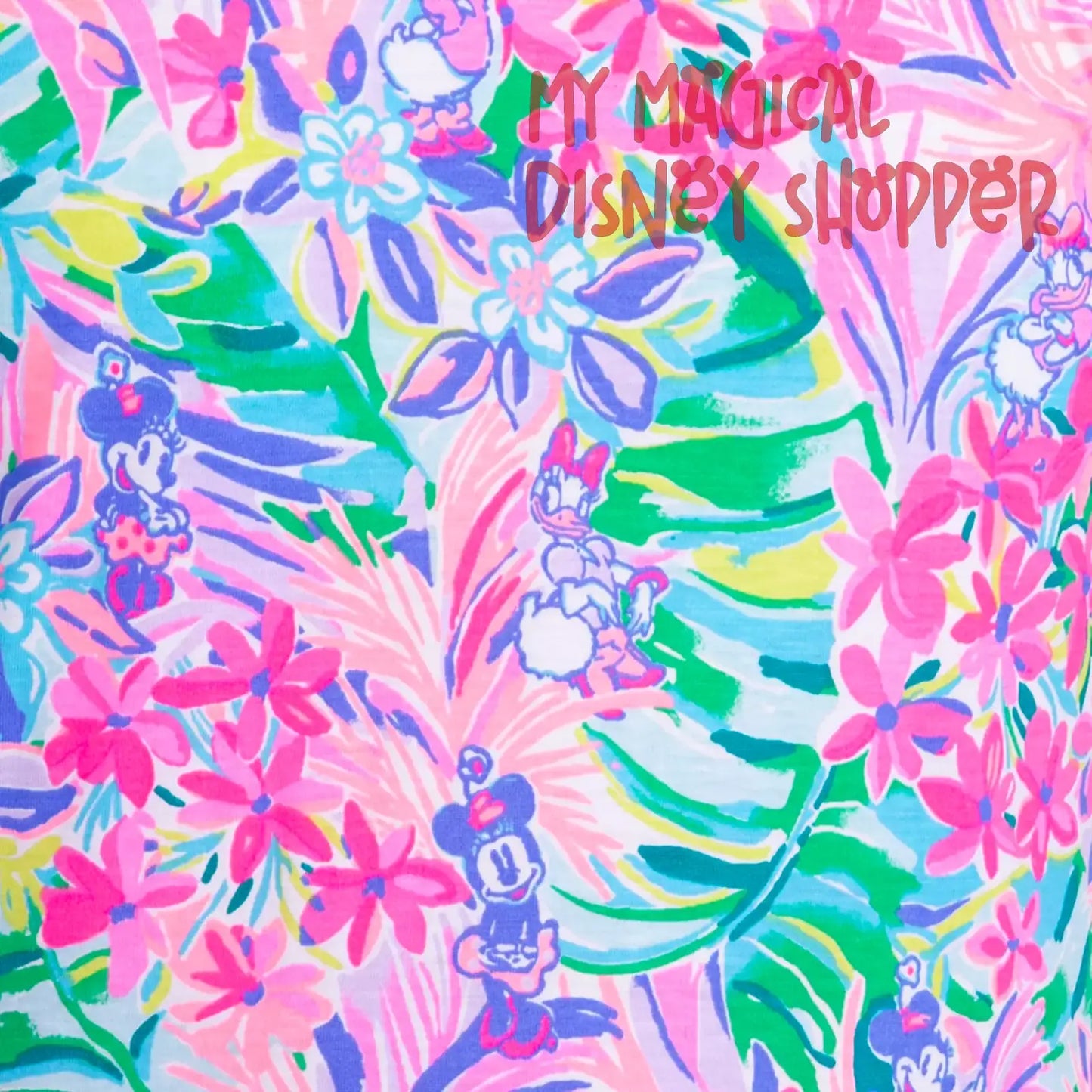 Disney x Lilly Pulitzer Minnie Mouse & Daisy Duck Lorina Dress – Fantasyland Castle 🌸✨ - Adult Small