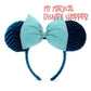 Minnie Mouse Azul Ears Headband