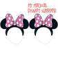 Minnie Mouse Birthday Party Photo Booth Kit, 10pcs